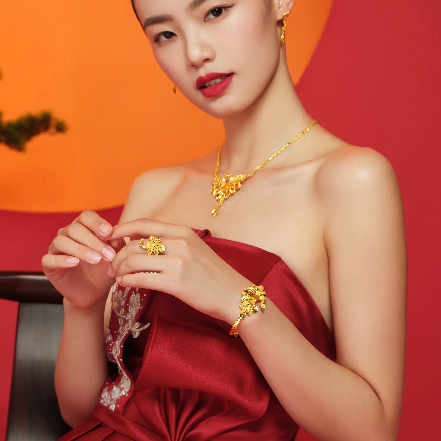 24K Gold Phoenix Adjustable Bracelet