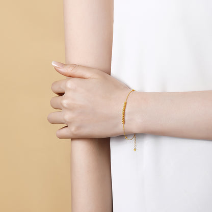 18K Gold Bracelet - Exquisite, Boutique Design with Luxe, High-end INS Style,