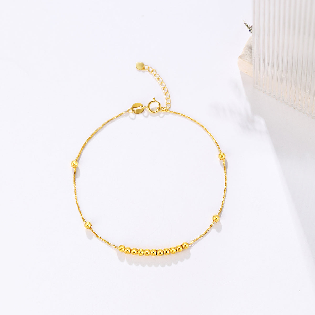 18K Gold Bracelet - Exquisite, Boutique Design with Luxe, High-end INS Style,