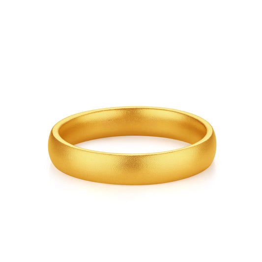 24K Gold Band Ring