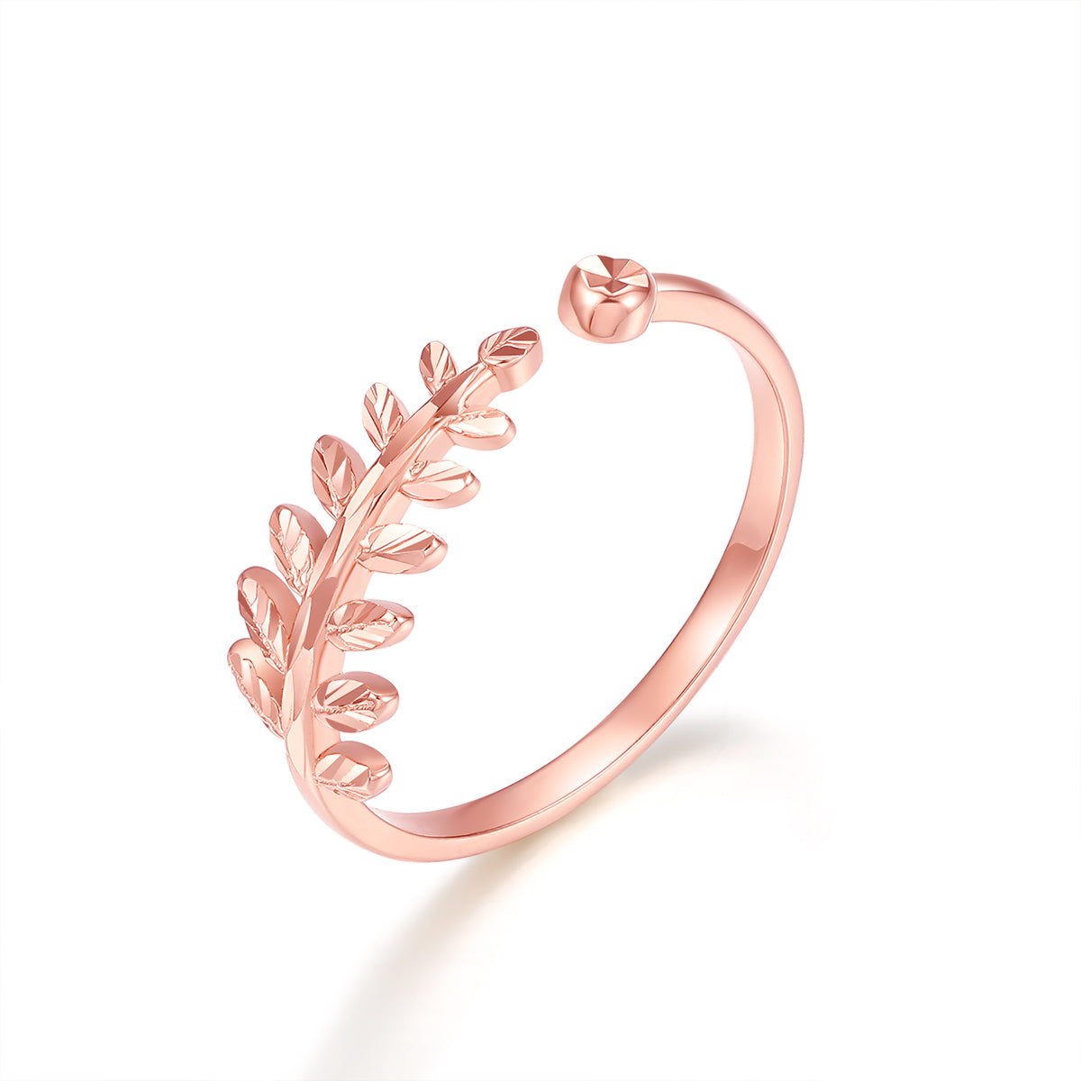 legant and Versatile 18K Rose Gold Plated Plain Band Ring - The Perfect Stylish Gift for Your Girlfriend