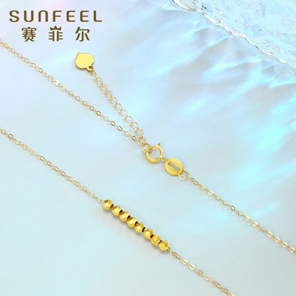 SUNFEEL's New 18K Gold Dance Party Bead Pendant Necklace: A Chic and Trendsetting Gift for Your Fashionista Partner