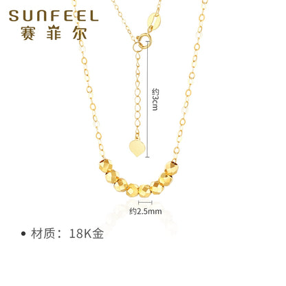 SUNFEEL's New 18K Gold Dance Party Bead Pendant Necklace: A Chic and Trendsetting Gift for Your Fashionista Partner