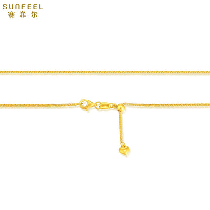 SUNFEEL 24K Gold Chopard Necklace Gold Chain Necklace Jewelry Gifts for Women