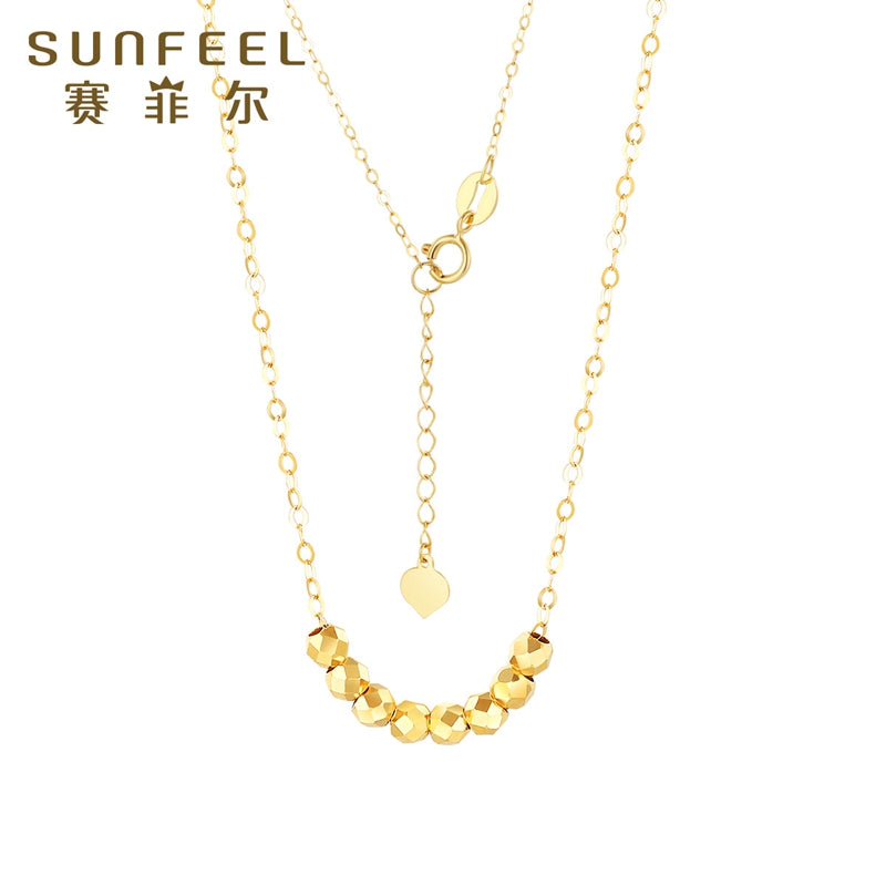 SUNFEEL's New 18K Gold Dance Party Bead Pendant Necklace: A Chic and Trendsetting Gift for Your Fashionista Partner