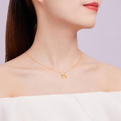 SUNFEEL's 18K Gold Mermaid Tail Pendant Necklace with Diamonds and Pearls: A Mesmerizing Gift for Your Ladylove