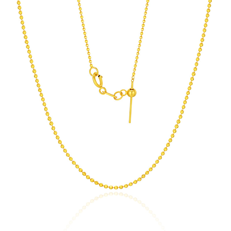 SUNFEEL's Dainty 18K Gold Beaded Geometric Clasp Necklace: An Exquisite Gift for Your Girlfriend