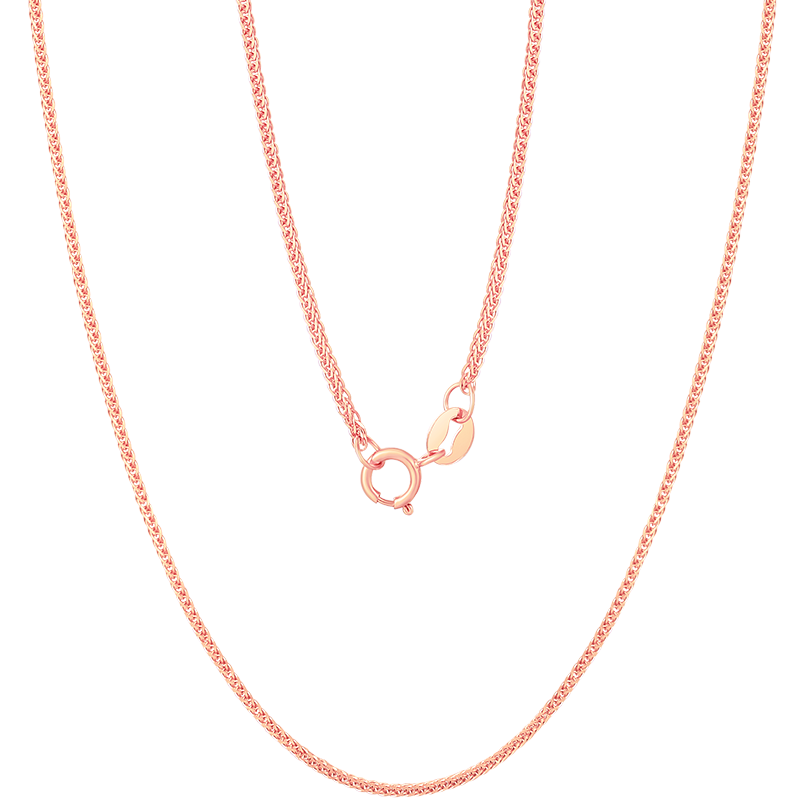 SUNFEEL's 18K Rose Gold Chopard Link Necklace: A Stylish Collarbone-Length Accessory for the Modern Woman