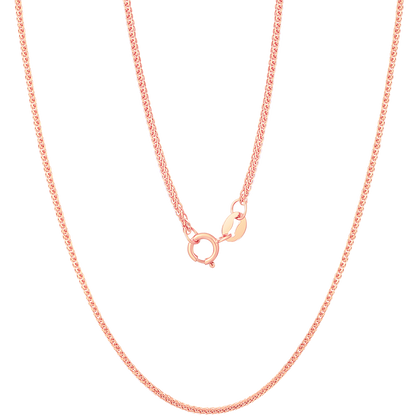 SUNFEEL's 18K Rose Gold Chopard Link Necklace: A Stylish Collarbone-Length Accessory for the Modern Woman