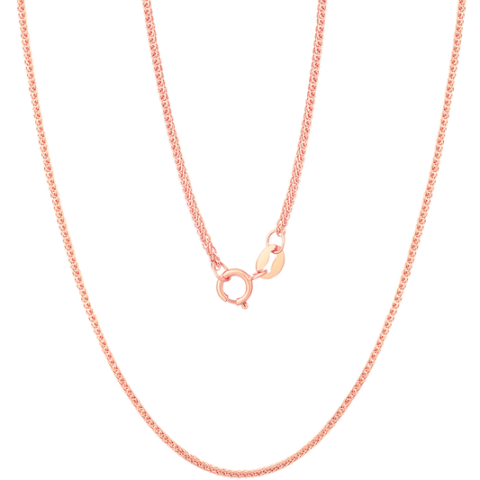 SUNFEEL's 18K Rose Gold Chopard Link Necklace: A Stylish Collarbone-Length Accessory for the Modern Woman