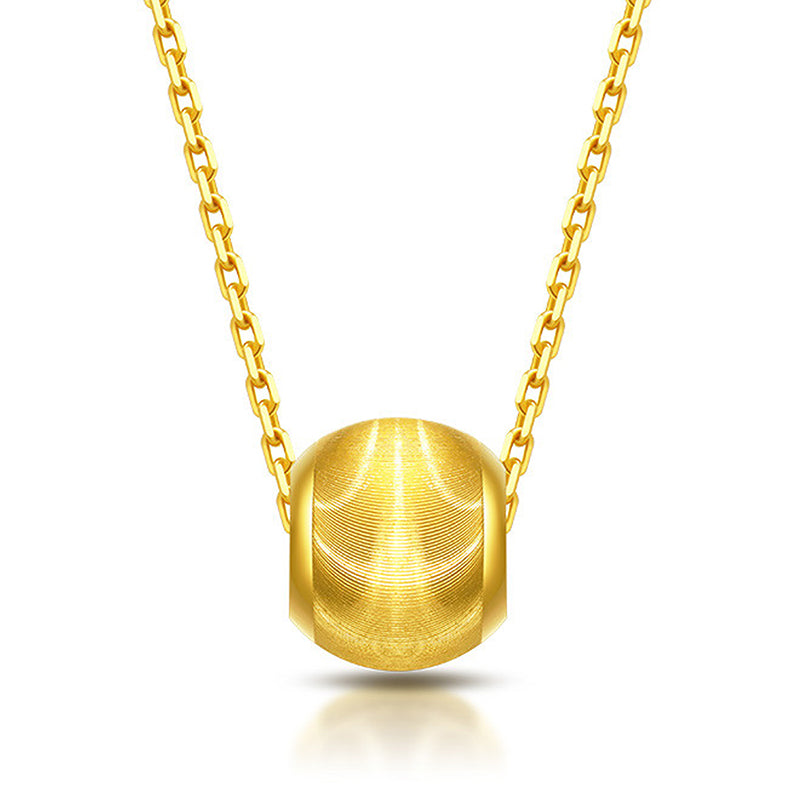 24k Gold Lucky Bead Pendant
