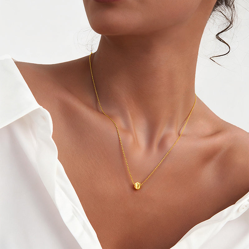 24k Gold Lucky Bead Pendant